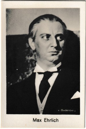 Max Ehrlich — Borg Film-u-Bühnen Lieblingen collector card, Serie B, Bild 257